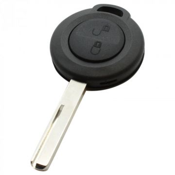 Mitsubishi 2-button key housing - key blade straight with notch