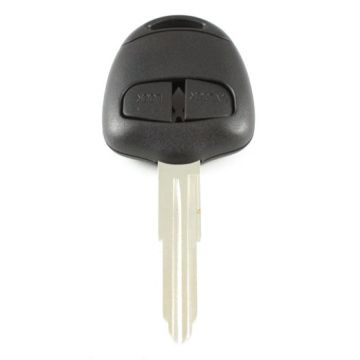 Mitsubishi 2-button key housing - key blade point with notch left