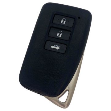 Lexus 3-button smart key - lame de clé droite avec encoche centrale