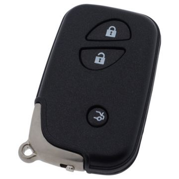 Lexus 3-button smart key - lame de clé droite avec encoche centrale (modèle 2)