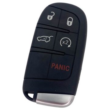 Boîtier de clé intelligente Jeep à 4 boutons avec bouton de panique