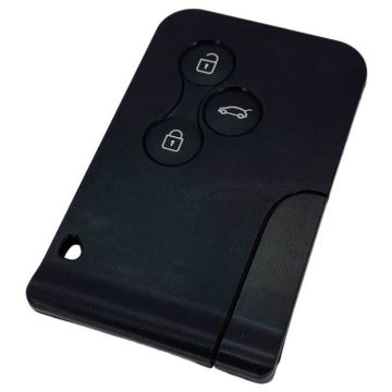 Renault Megane carte à puce 3 boutons - point de panneton avec électronique 434MHZ - transpondeur PCF7942A - Keyless Go