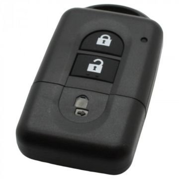 Boîtier de clé intelligente Nissan à 2 boutons avec électronique 433MHZ - PCF7936 - HITAG2 - ID46 transpondeur