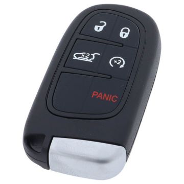 Clé intelligente Fiat à 4 boutons avec bouton de panique avec électronique - PCF7945M - Hitag AES - GQ4 54T